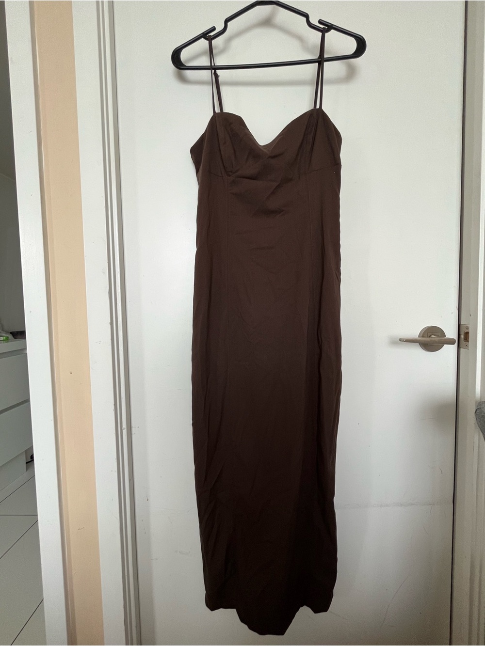 Dynamite Chocolate-Brown Slip Midi Dress - Picture 2 of 3